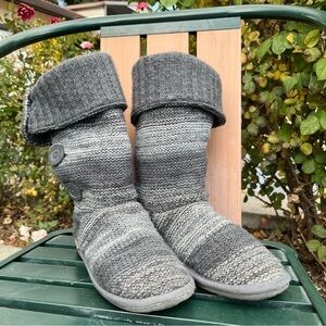 Muk‎ luks knit bootie slippers